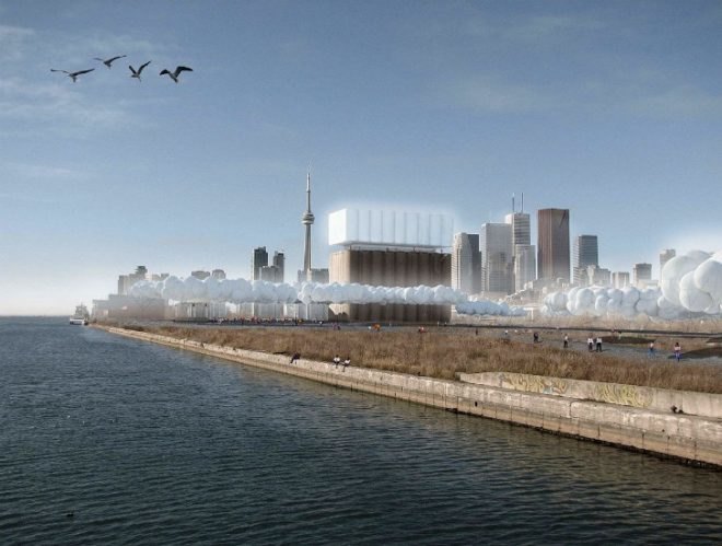 Pan Am Games Pavilion, tkaronto, vinyl, pvc, design competition, temporary pavilion, toronto