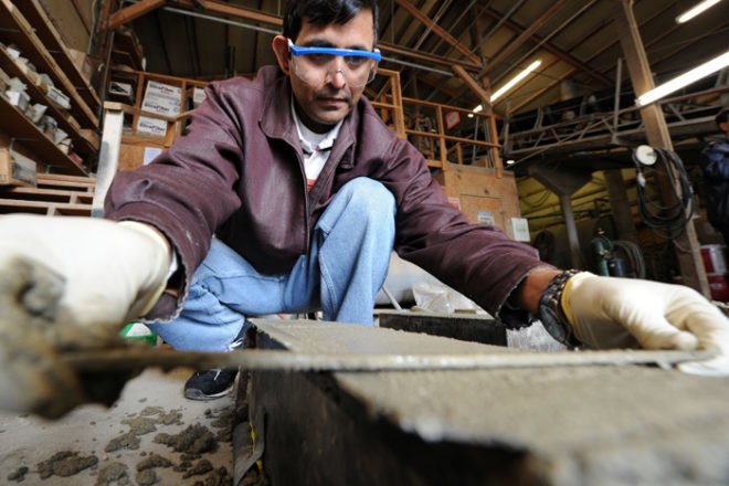 green design, eco design, sustainable design, road construction, recycled concrete, quarry, Purdue University, Indiana Department of Transportation