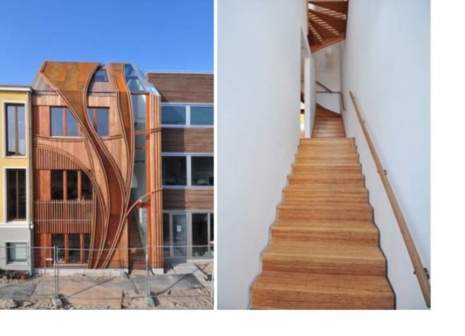 daylighting, natural light, certified wood, Leiden, Netherlands, 24H> Architecture, Nieuw Leyden, Borris Zeisser, eco-homes, canyon wall, facade, sustainable architecture, green building