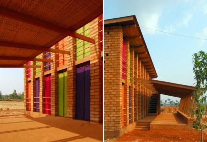 Sra Pou Vocational School, Architects Rudanko + Kankkunen, Cambodia, community center, local materials, vocational school, green building
