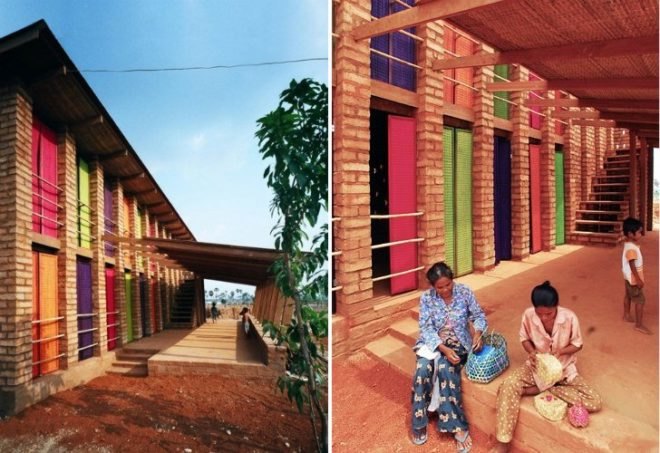 Sra Pou Vocational School, Architects Rudanko + Kankkunen, Cambodia, community center, local materials, vocational school, green building