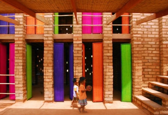 Sra Pou Vocational School, Architects Rudanko + Kankkunen, Cambodia, community center, local materials, vocational school, green building