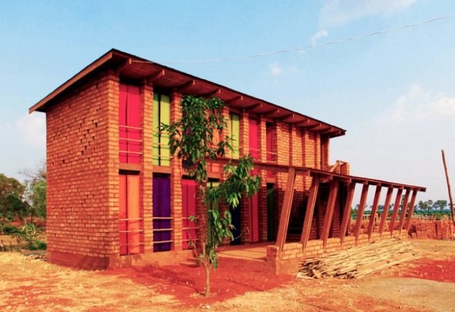Sra Pou Vocational School, Architects Rudanko + Kankkunen, Cambodia, community center, local materials, vocational school, green building