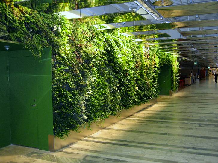 Stockholm International Fairs, stockholm, exhibition center, vertical garden, living wall, rosenberg arkitektur