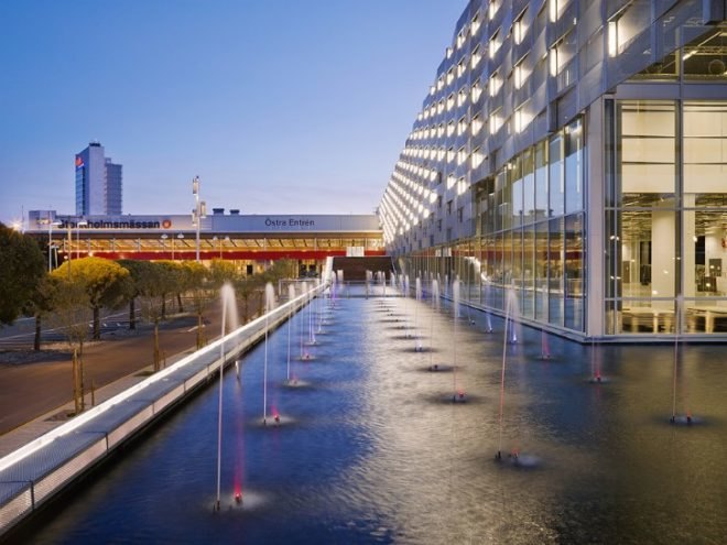 Stockholm International Fairs, stockholm, exhibition center, vertical garden, living wall, rosenberg arkitektur