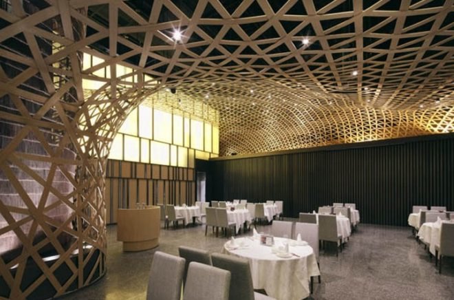 FCJC, China green interior, bamboo restaurant,eco restaurant, green restaurant, eco interior, bamboo interior,
