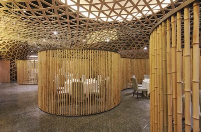 FCJC, China green interior, bamboo restaurant,eco restaurant, green restaurant, eco interior, bamboo interior,