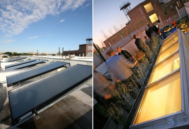 eco nieghborhood,"Philadelphia architecture",LEED certified Philadelphia, eco duplex, LEED platinum home, Philadelphia LEED H, rainwater collection, roof top garden, Onion flats, light shaft stairwell, dense design, green urban design