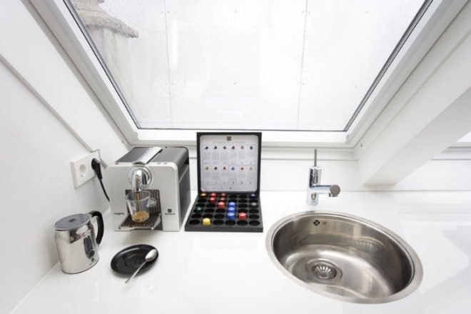 Maff Apartment, small space living, micro apartment, the hague, built-in furniture