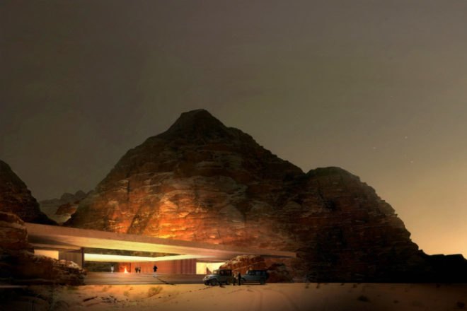 Wadi Rum Desert Lodge, desert architecture, oppenheim architecture, jordan, wadi rum, eco lodge