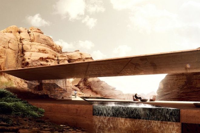Wadi Rum Desert Lodge, desert architecture, oppenheim architecture, jordan, wadi rum, eco lodge