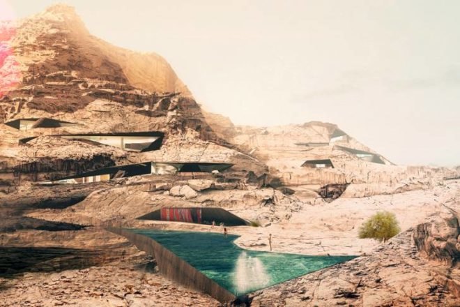 Wadi Rum Desert Lodge, desert architecture, oppenheim architecture, jordan, wadi rum, eco lodge
