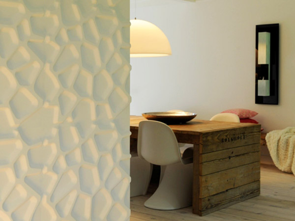 sustainable materials,recycling / compost,green resources,Green Home decor,green product,green materials,green interiors,bagasse,sugarcane crop,paper pulp,Design Academy in Eindhoven,sustainable wall tiles,RECYCLABLE 3D WALLPAPER,compostable materials,biodegradable materials,botanical,decorative objects