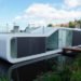 architecture Amsterdam, houseboats, riverboats, water homes, water living, +31 Architects, the Watervilla de Omval, architecture Amstel River, low-profile construction, green architecture, green design