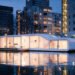 architecture Amsterdam, houseboats, riverboats, water homes, water living, +31 Architects, the Watervilla de Omval, architecture Amstel River, low-profile construction, green architecture, green design