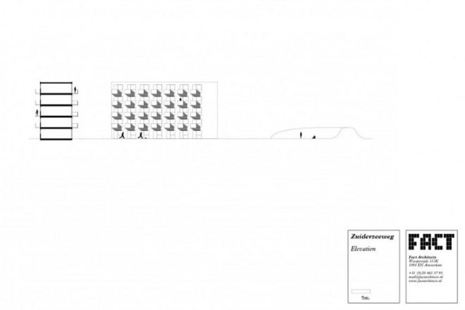 Zuiderzeeweg, amsterdam, fact architects, student housing, temporary housing, prefab housing, modular housing