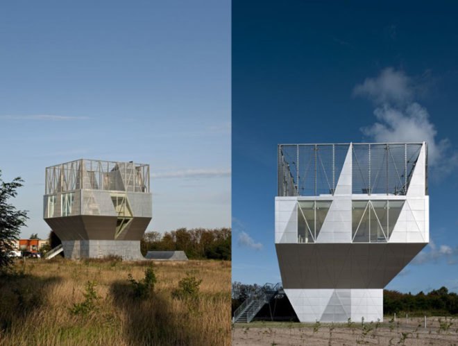 architecture, Community Centre Herstedlund, Centre Herstedlund, Sustainable Building, Green Building, Solar Panels, Passive Cooling Systems, Active Cooling Systems, Multipurpose Space, Roof Terrace