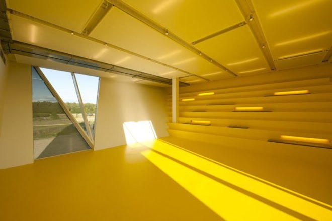 architecture, Community Centre Herstedlund, Centre Herstedlund, Sustainable Building, Green Building, Solar Panels, Passive Cooling Systems, Active Cooling Systems, Multipurpose Space, Roof Terrace