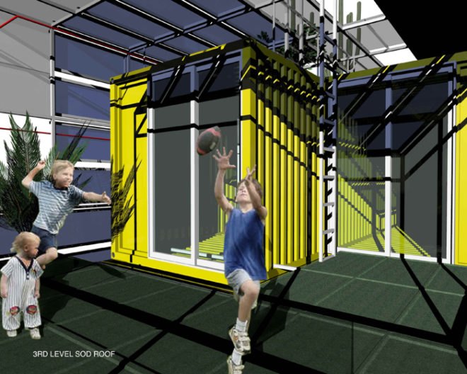 Shipping container architecture, Ecotech Design, Hollywood, Storage container addition, architecture, cargo container prefab, cargotecture, green design, eco design, sustainable design