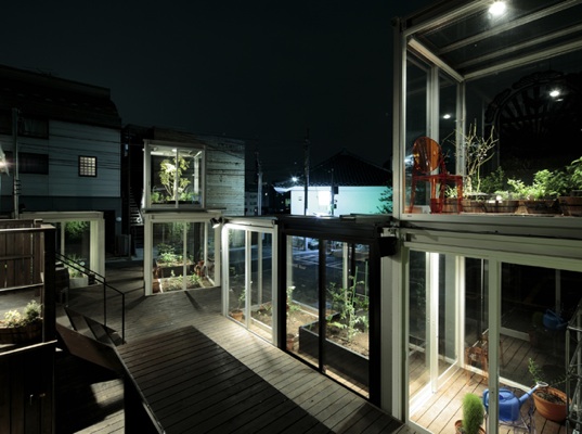 green design, eco-design, sustainable design, urban life, organic agriculture, urban agriculture, tokyo, ON Design, Roppongi Nouen Farm, glass cubes