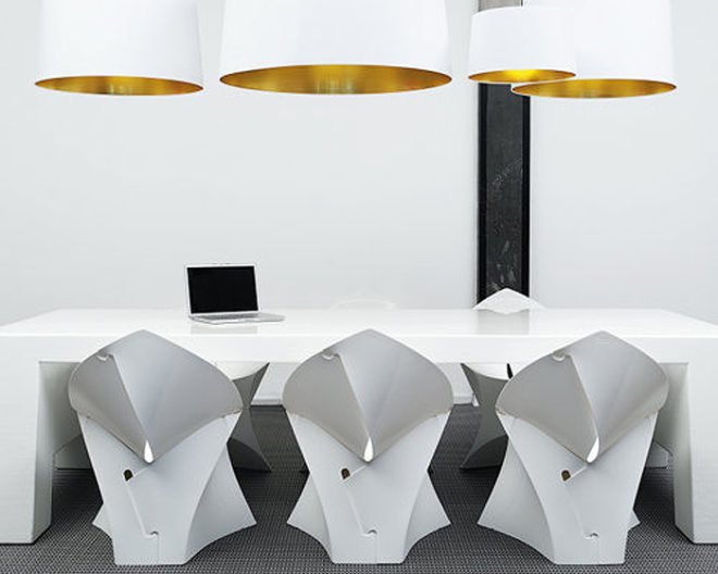Green Furniture, YLiving, Flux Chair, Low Energy storage, eco design, Douwe Jacobs, Tom Schouten, origami furniture
