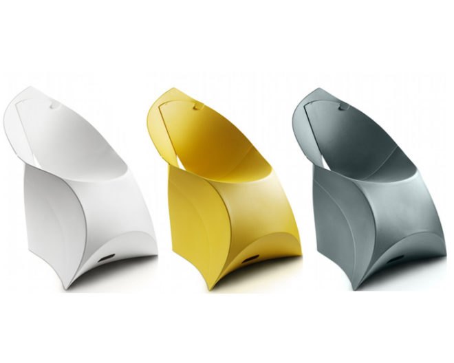 Green Furniture, YLiving, Flux Chair, Low Energy storage, eco design, Douwe Jacobs, Tom Schouten, origami furniture