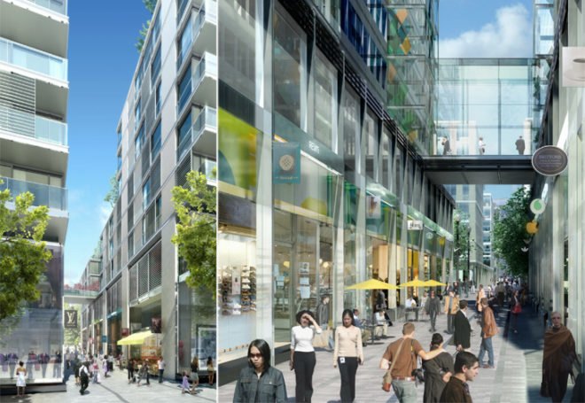 passive design, CityCenter DC, Foster & Partners, Washington DC, Convention Center, urban spaces, green spaces, mixed-use, redevelopment, green roof, LEED, indigenous species, high density