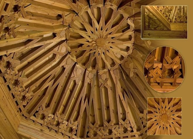 sustainable design, green design, eco-design Los Tres Juanes, Southern Spain, Nasrid-inspired, green-art, woodworking, eco-artisans, sustainable art, sustainable building, Picasso Museum, UNESCO