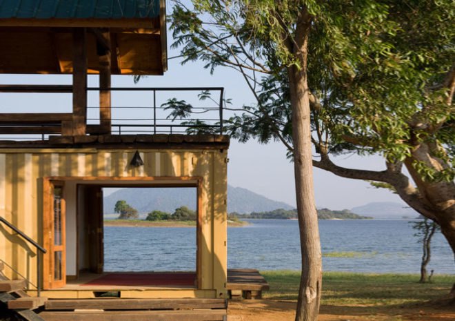 maduru oya, shipping container home, shipping container, cargotecture, shipping container architecture, eco architecture, green architecture, green tourism, green vacation home, Damith Prematikake, sri lankan architecture, green design