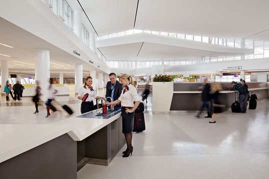 San Francisco Airport, leed gold airport, leed certified airports, green airports, environmentally friendly airports, SFO Terminal 2, SFOLEED Gold-certified airport terminal, Gensler architects, recycled materials, First LEED Gold Airport Terminal in U.S.