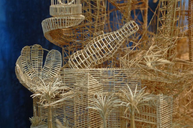 Scott Weaver Toothpick San Francisco, scott weaver, exploratorium, rolling through the bay, san francisco, toothpick replica of san francisco, toothpick sculpture of san francisco, toothpick art, toothpick sculpture, green design, eco design, sustainable design, green art, eco art, sustainable art, recycled design