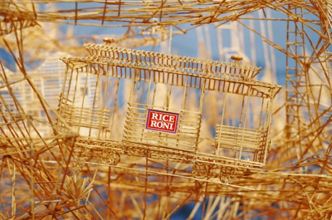 Scott Weaver Toothpick San Francisco, scott weaver, exploratorium, rolling through the bay, san francisco, toothpick replica of san francisco, toothpick sculpture of san francisco, toothpick art, toothpick sculpture, green design, eco design, sustainable design, green art, eco art, sustainable art, recycled design