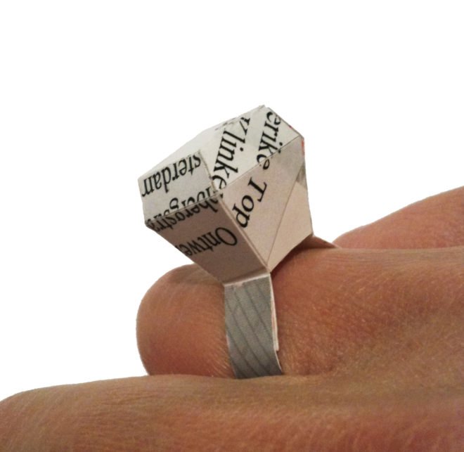 WastePaper Diamond Ring