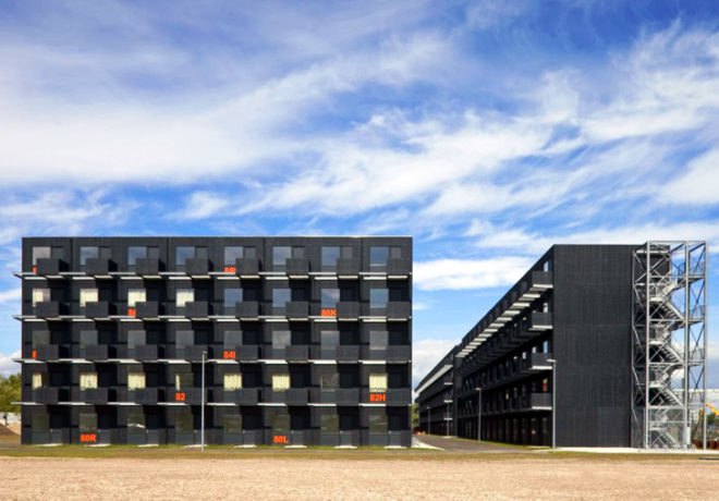 Zuiderzeeweg, amsterdam, fact architects, student housing, temporary housing, prefab housing, modular housing