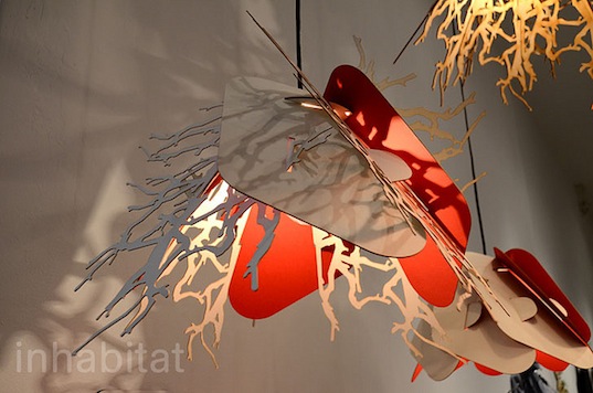 perhacs studio, cardboard light, pendant lamp, sustainable design, green design, flat pack lighting, energy efficient lighting, model citizens, new york design week, green lighting, sustainable lighting