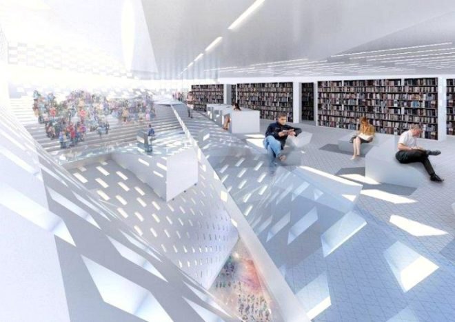 albanian cultural center, islamic cultural center, BIG, tirana, mosque, shaded space