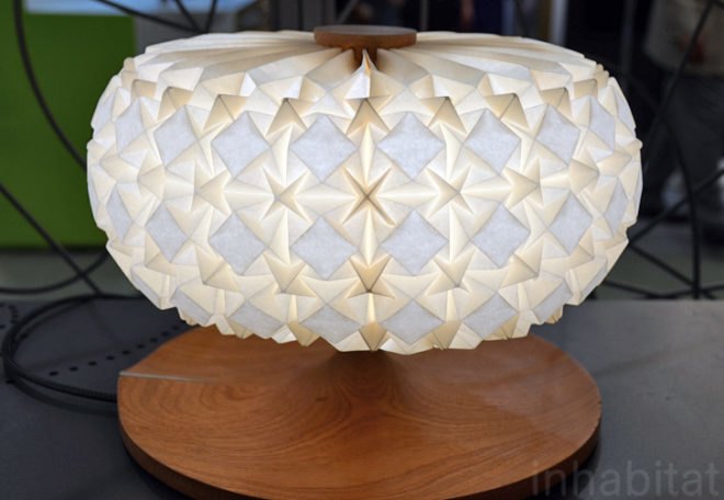 aqua creations, creative lighting solutions, sustainable lighting, 96 molecules, aqua creations lighting and furniture atelier, tel-aviv designers, green furniture, origami art lights, ilan garibi, ofir lighting, albi serfaty photography, paper lamps, LED lighting, green lighting, sustainable lamp