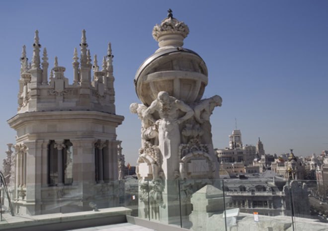 Urban design,social design,Recycling initiatives,Green renovation,green Interiors,green furniture,Eco Travel,Architecture,spanish design,architectural daylighting solutions,green architecture madrid,palacio de cibeles,original features,citizen engagement,classical architecture,glass ceiling,triangular shapes