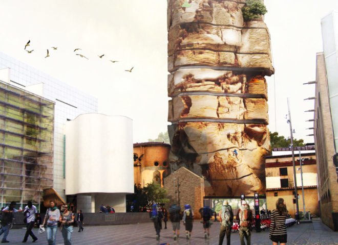 Barcelona Rock, hostel, barcelona, UGO Architecture, rock tower, barcelona rock hostel