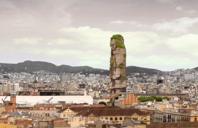 Barcelona Rock, hostel, barcelona, UGO Architecture, rock tower, barcelona rock hostel