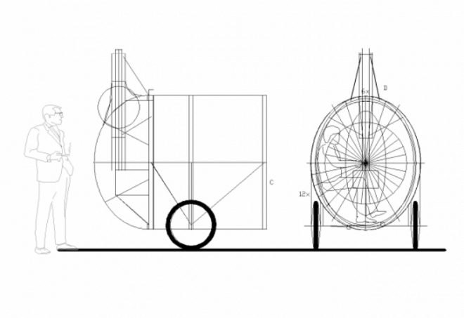 Bicycle Sauna Kolonok, H3T Architects, mobile bike sauna, prague, biking, sauna,