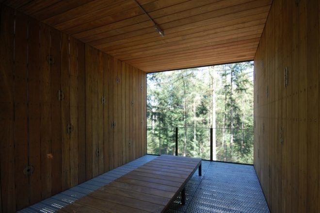 bird house walls, dutch lookout tower, eco observation tower, English stairs, forest lookout tower, net floor, Netherlands lookout tower, playful tower design, Schovenhorst Country Estate, SeARCH Architects, wooded overlook tower