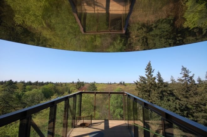 bird house walls, dutch lookout tower, eco observation tower, English stairs, forest lookout tower, net floor, Netherlands lookout tower, playful tower design, Schovenhorst Country Estate, SeARCH Architects, wooded overlook tower