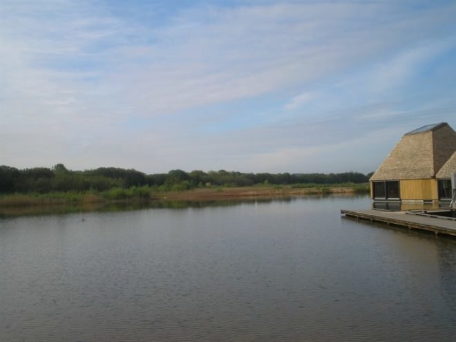 Brockholes Nature Reserve, uk, Adam Khan Architects, floating eco village, floating visitor centre, floating building,