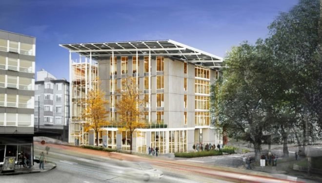 Cascadia Center for Sustainable Design and Construction, Cascadia Center, Miller Hull Partnership, living building, energy efficient design, seattle