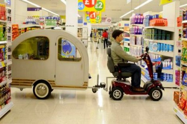 QTvan, mini caravan, Environmental Transport Association, green caravan, UK, green transport