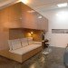 urban green studio conversion, built in rooms, FABRE/deMARIEN architectes,russian green buildign, garage convertion, eco convertion, wooden rolling shutters,