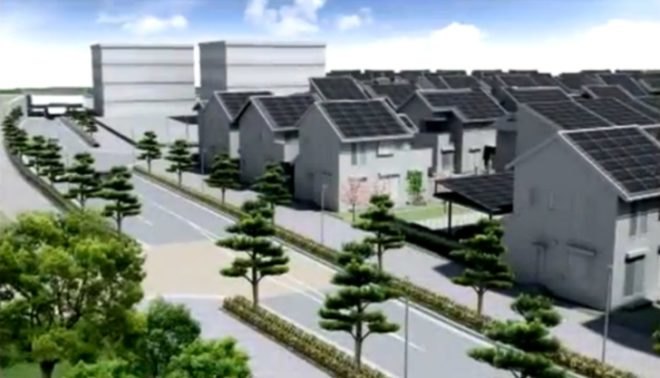Panasonic eco city, smart grid city, Japan eco city, Fujisawa SST, smart grid integration, green town, eco town, eco city, integrated energy home, eco development, electrical car town, Japan green city, smart grid design
