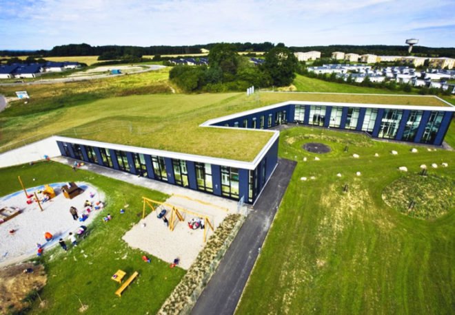 Henning Larsen, Bernst Have, Denmark, green design, eco-design, sustainable design, green roof, daylighting, minimalist, climate zone, heat recovery, integrated energy design, solar gain