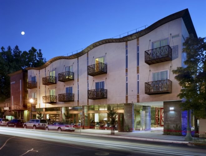 H2hotel, david baker + partners, green roof, eco hotel, healdsburg, sustainable architecture